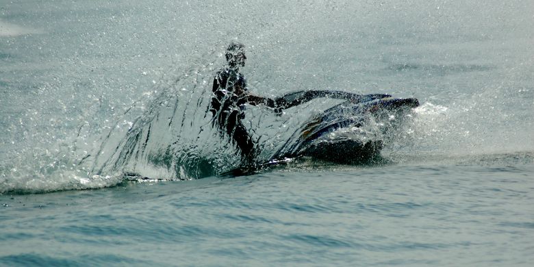 Riding a Sea-Doo